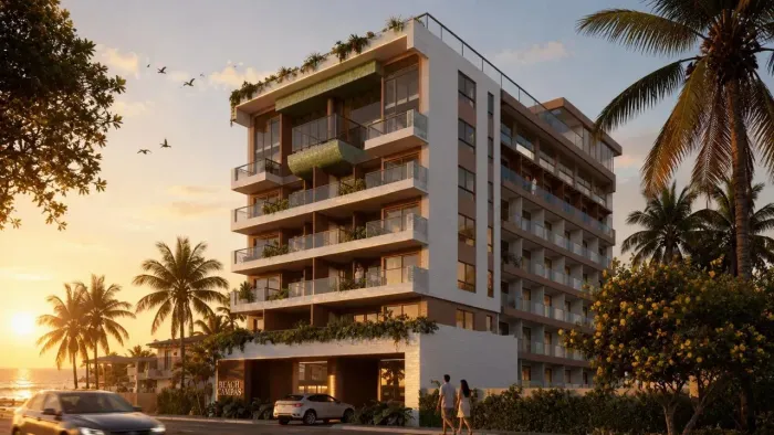 TAMANDARÉ - PRAIA DE CAMPAS - FLAT 23 m² a 70 m do mar com lazer completo