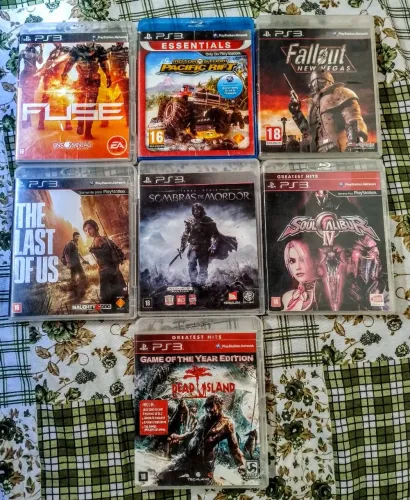 Lote com 7 Jogos Originais de PS3