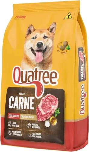 Ração quatree carne 15kg