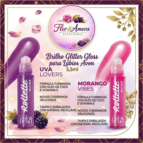 Brilho Glitter Goss para Lábios Avon 5,5ml