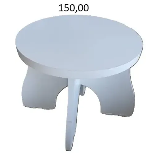 Mesa de canto em MDF branco