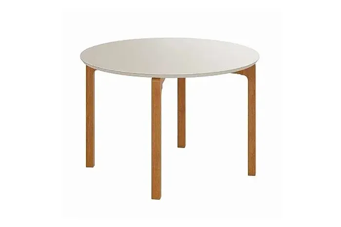 Mesa de Jantar Redonda com Vidro Bélgica r76