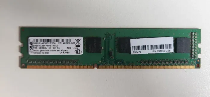 Memória 4GB 1Rx8 PC3-12800U (Smart) - HPE 698650-D2B