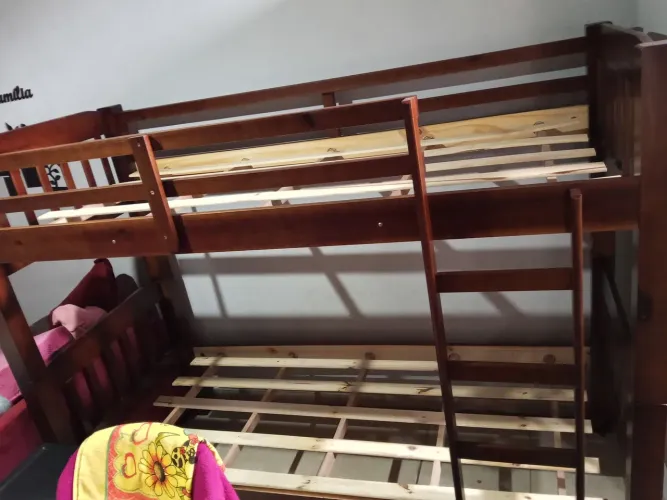 Cama solteiro beliche