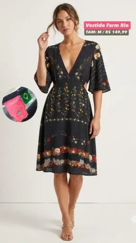 Vestido Farm Rio 