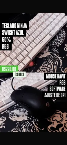 MOUSE + TECLADO GAMER