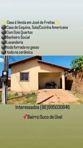 Vendo Ágio, fica Localizada no Bairro Suco de Uva,Jose de Freitas 