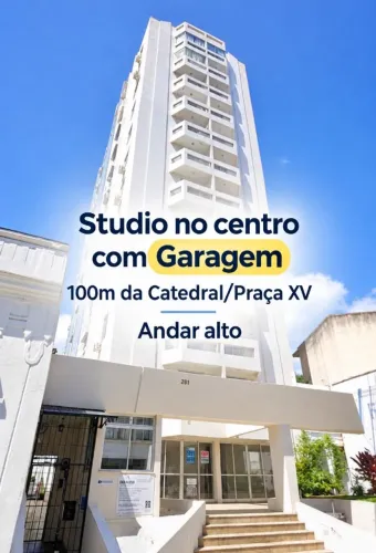 Aluguel Studio Centro Florianópolis com garagem