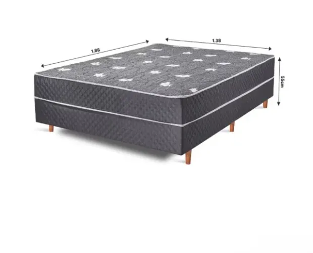 Cama Box Casal Conjugada 1.88m x 1.38m x 55cm