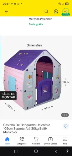 Casinha infantil Unicórnio