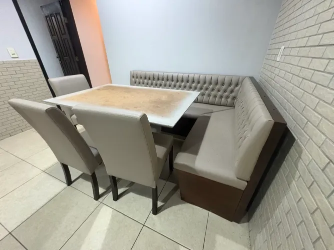 Mesa 6 Lugares Canto Alemão