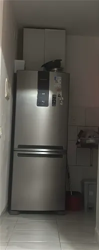 Refrigerador / Geladeira Brastemp BRE57FK 447L 2 Portas Frost Free Inverse Inox