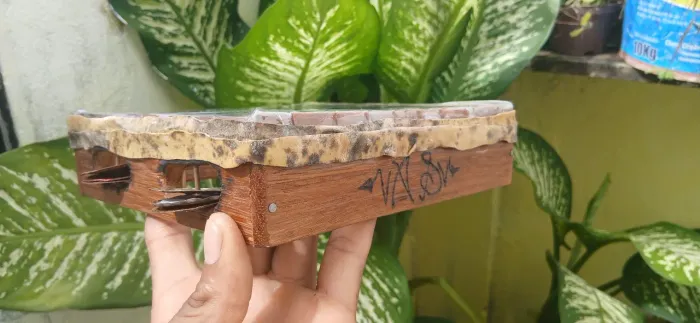 Pandeiro artesanal quadrado