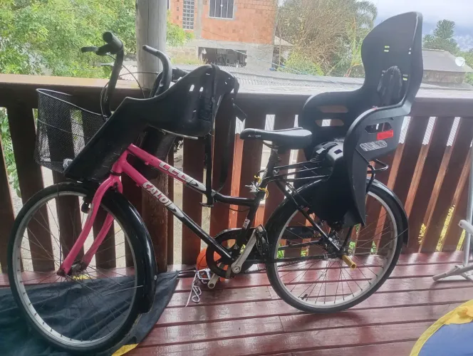 Bicicleta Ceci feminina adulto com cadeirinhas