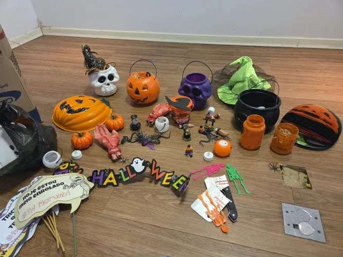 Decoracao halloween varios itens