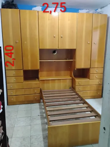 Guarda roupa+ cama solteiro