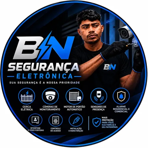 Serviços de segurança, câmeras, motor de portão, cerca elétrica