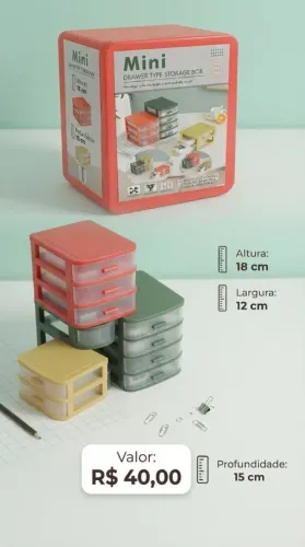 mini gaveteiro