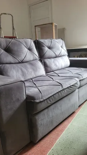 SOFÁ RETRÁTIL E RECLINÁVEL 3 LUGARES