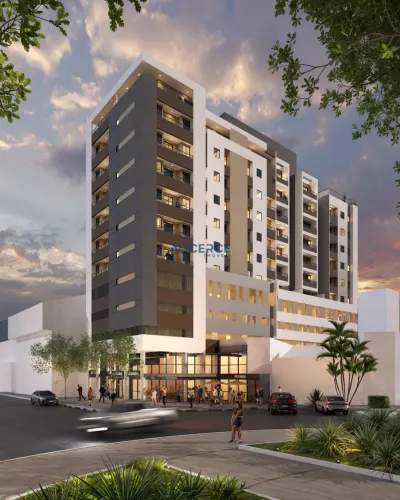 Studio com varanda e garagem de garagem no Mariano Procópio.