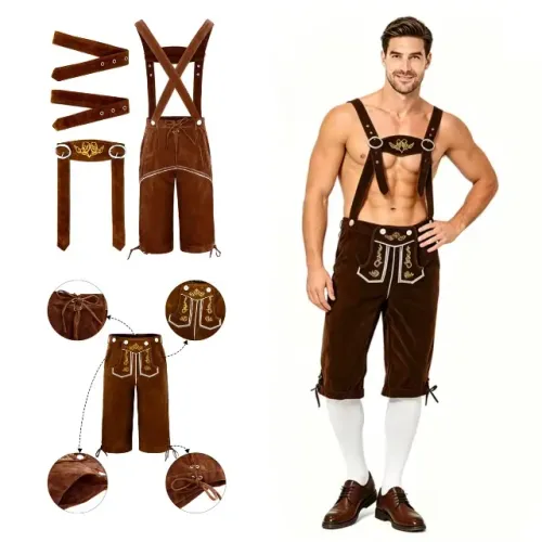 Jardineira Traje Oktoberfest Alemão Masculino XL