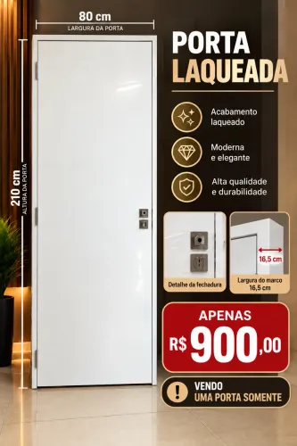 Porta laqueada