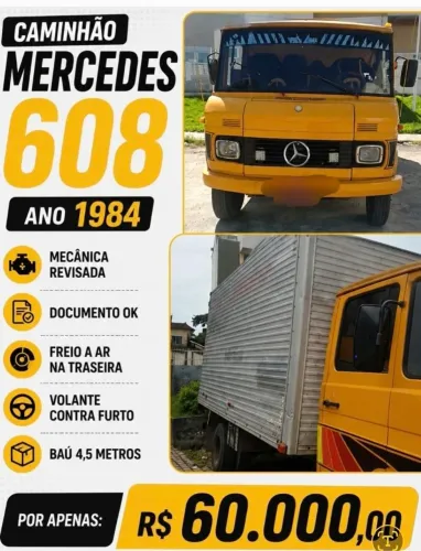 Mercedes 608 Baú 
