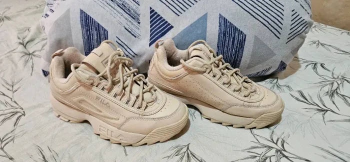 Tenis Fila Disruptor II 2 Autumn Outono Bege Areia - TAM 37