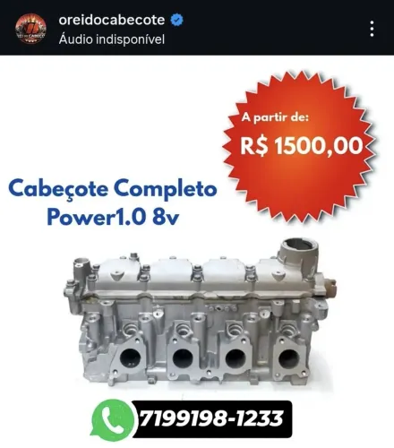 Cabeçote de GOL 1.0 8v (Power/Ea111) ( Completo e Pronto)