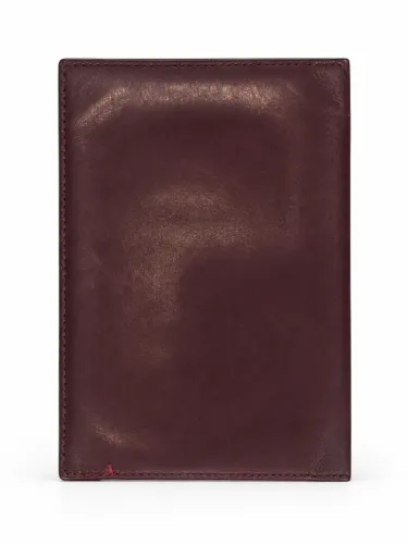 PORTA PASSAPORTE ROLEX VINTAGE EM COURO BORDÕ - COLECIONADOR .