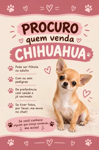 Quero comprar chihuahua