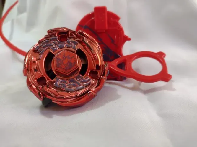 beyblade pegasus vermelho original hasbro stealth battlers com lançador raro
