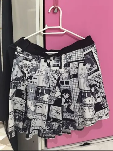 Saia estampa anime shein