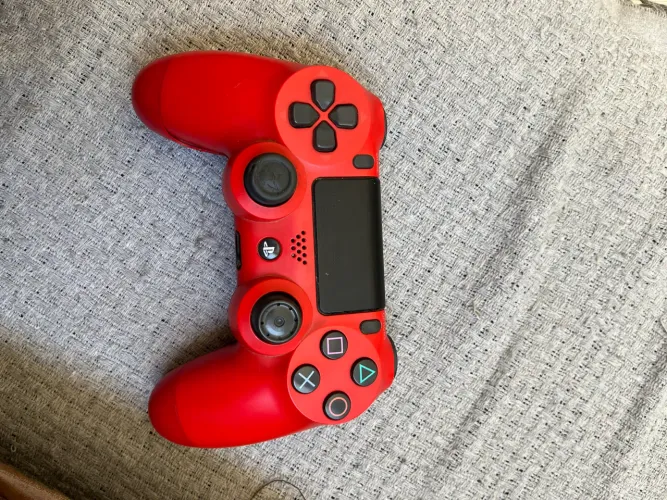 Controle ps4 sem fio vermelho