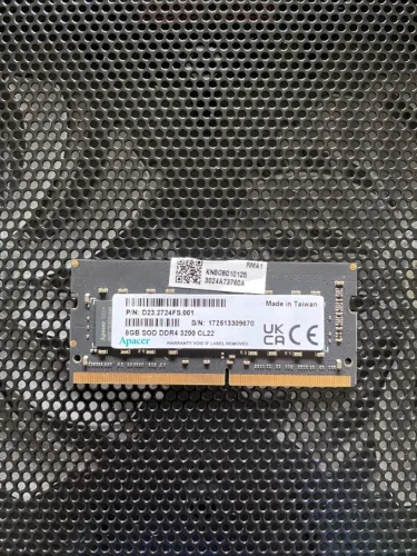 Memória Ram Apacer 8gb Ddr4 3200mhz Cl22 Sodimm Notebook