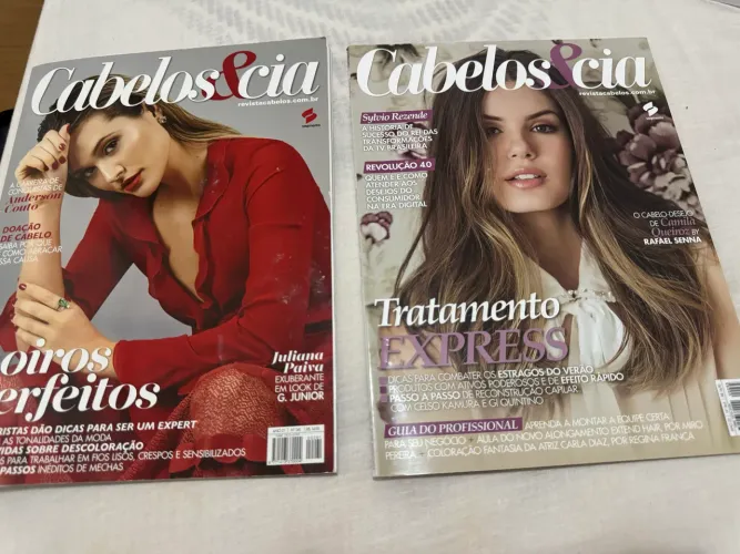 Kit 2 revistas Cabelos & Cia