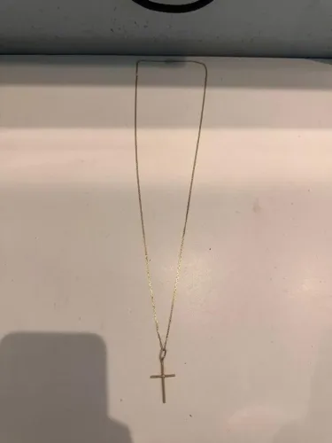 Cordão prata banhado a ouro