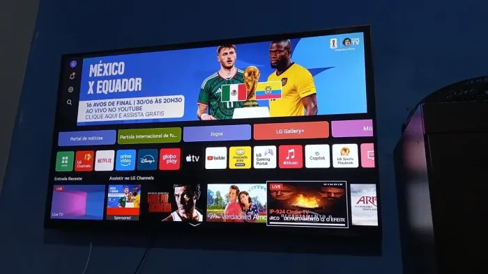 Tv 55 polegadas inteligência artificial e Alexa Integrada, nota fiscal e caixa, seminova