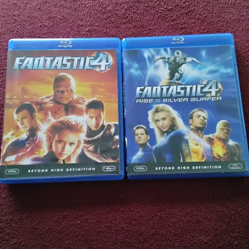 Coleção Quarteto Fantastico 4 Blu-Ray Importado 1 e 2 original Surfista Prateado