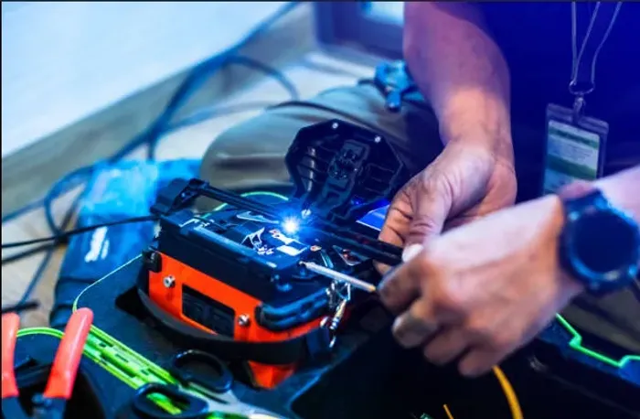 Fusão de fibra ótica
