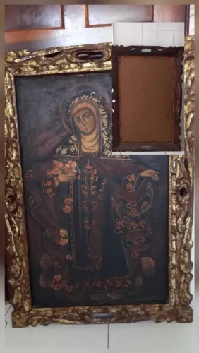 Quadro Rosa Mística. Maravilhoso!