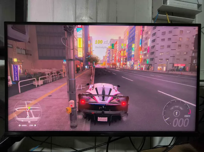 Monitor TCL 27G64, com base e cabos originais