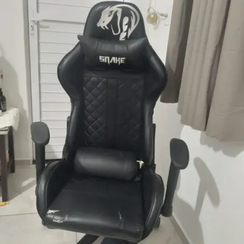 Cadeira Gamer Snake Mamba Negra (Semi-nova) - Oportunidade!