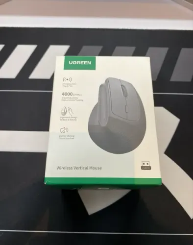 Mouse vertical Ugreen 2.4ghz sem fio