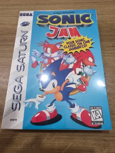 Sonic Jam Sega Saturn Repro Prensada Old Game Long Box