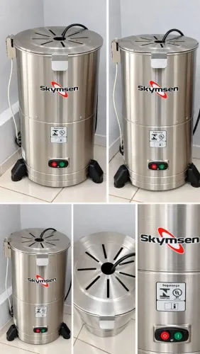 Descascador de Batatas Industrial Skymsen 6kg Inox