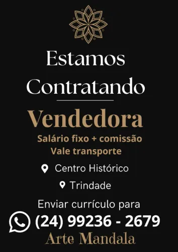 Vaga Para Vendedora