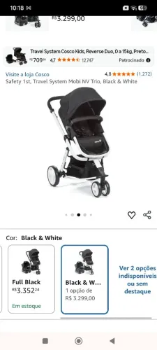 Carrinho de bebê mob