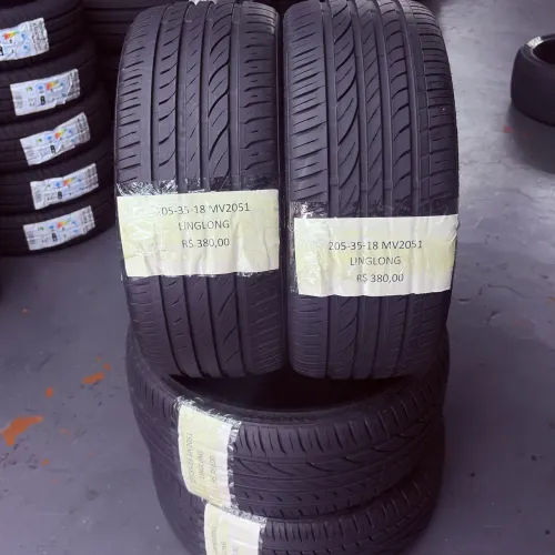 4 PNEUS 205 35 18 LING LONG SEMI NOVOS