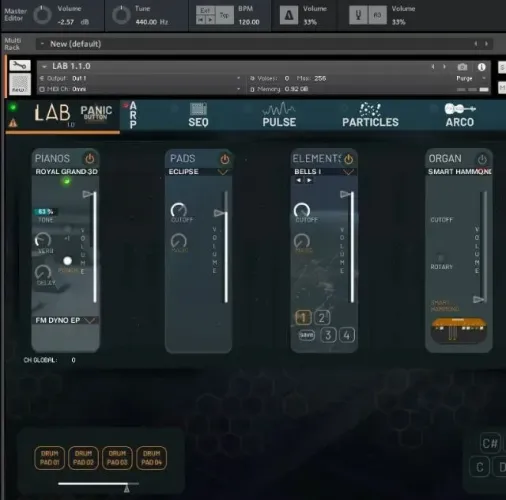 LAB 1.0 para Kontakt 6, 7 e 8 - 70 GB de Timbres